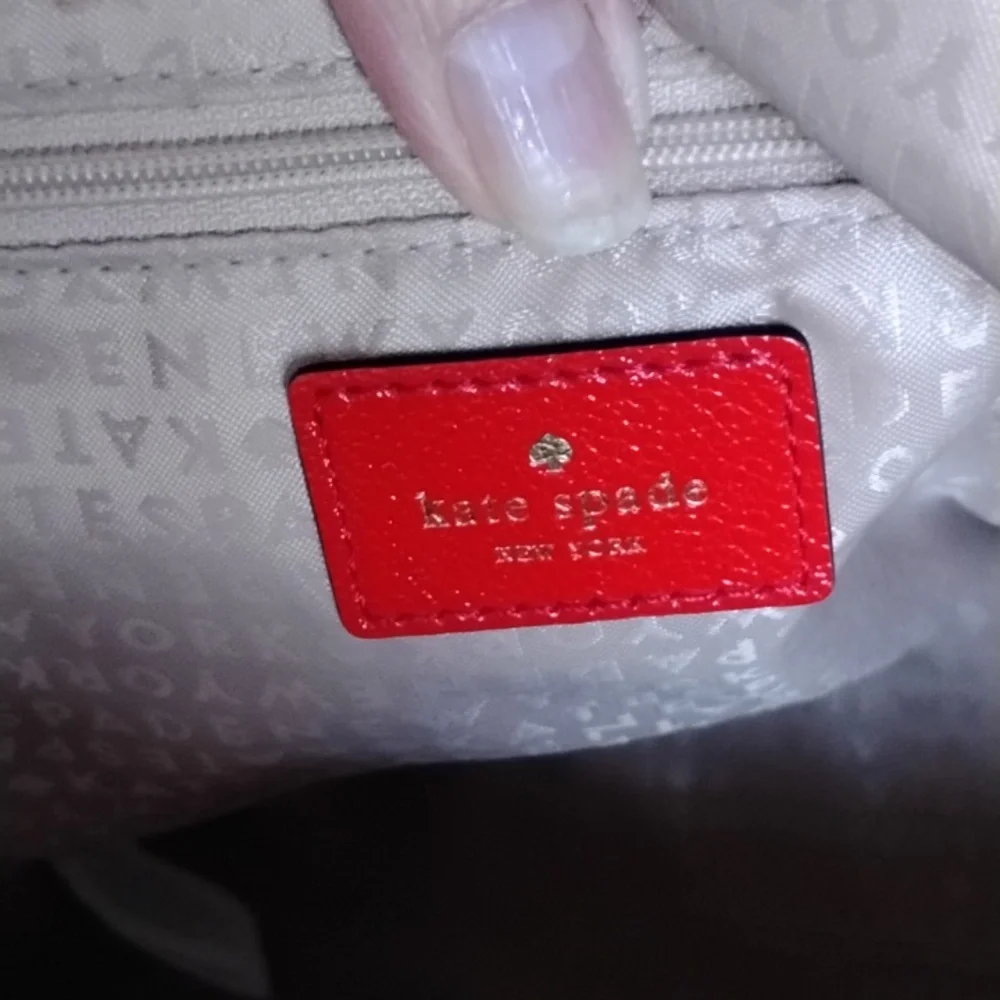 Kate Spade Red Leather Satchel - Picture 5 of 13